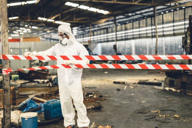 Professional Infectious Disease Decontamination technician working in Crestline, CA